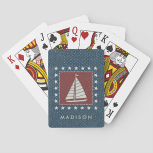 Baraja De Cartas Añada su velero el   costero conocido del arte el
