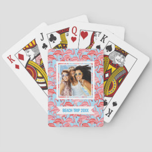 Baraja De Cartas Añada sus flamencos rosados el   brillantes