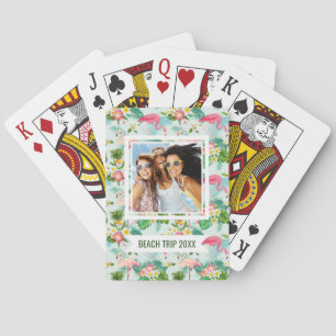 Baraja De Cartas Añada sus flores y pájaros el tropicales