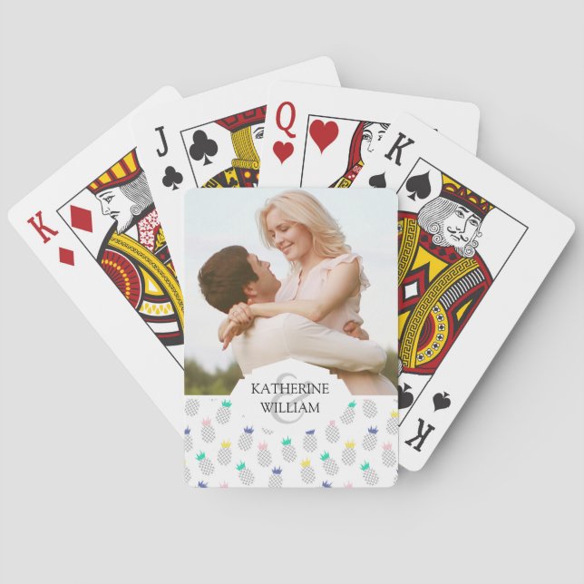 Baraja De Cartas Añada sus piñas el | abstractas conocidas (Reverso)