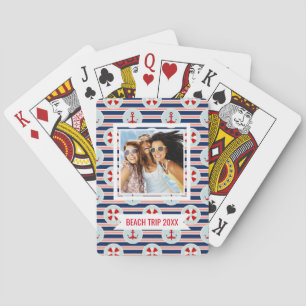 Baraja De Cartas Añada sus rayas y modelo de puntos el náuticos