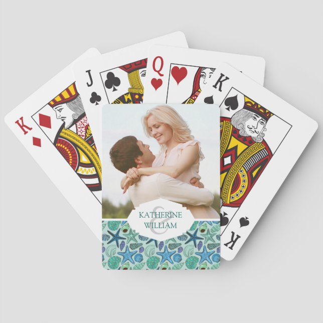 Baraja De Cartas Añada sus sombras conocidas del | de Seashells (Reverso)