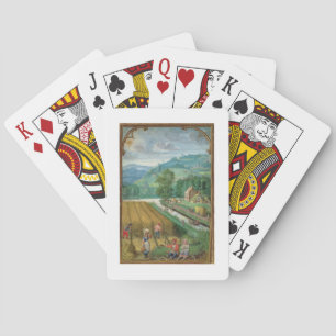 Baraja De Cartas Añádase 18855 de septiembre: cosecha, arado y siem