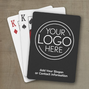 Baraja De Cartas Añadir el logotipo corporativo moderno Minimalista