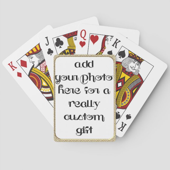 Baraja De Cartas Añadir su Personalizado fotográfico Bicicleta® Pla (Reverso)