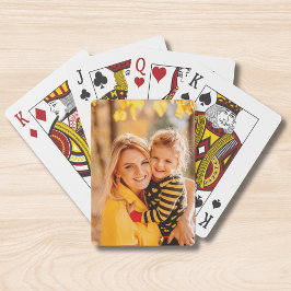 Baraja De Cartas Añadir su propia foto | Plantilla