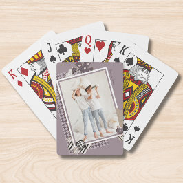 Baraja De Cartas Añadir tu propia foto moderna de nombre personaliz