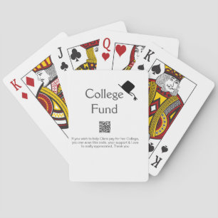 Baraja De Cartas Análisis de fondos universitarios QR agregar detal
