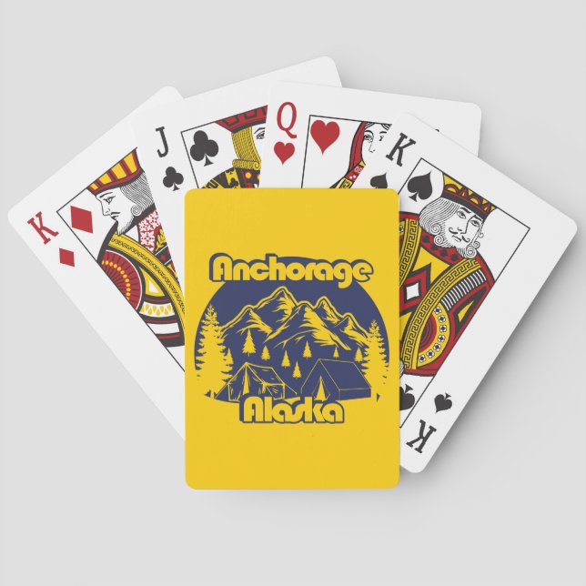 Baraja De Cartas Anchorage Alaska (Reverso)