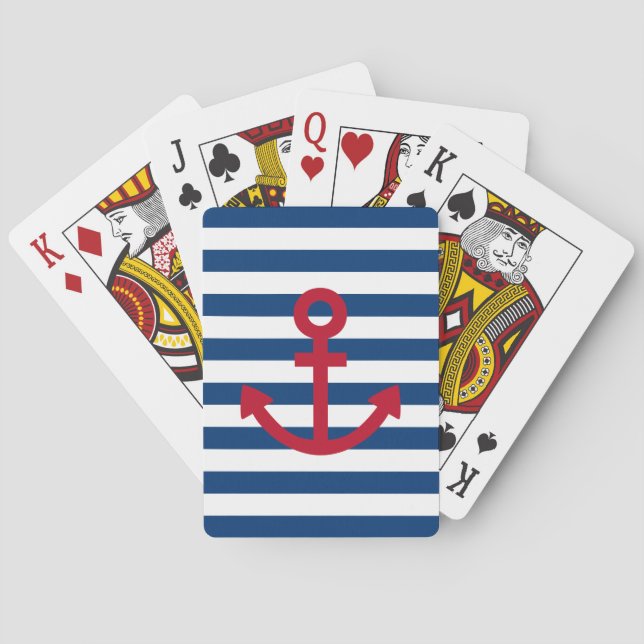 Baraja De Cartas Ancla (Reverso)