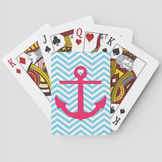 Baraja De Cartas Anclaje cardíaco (Reverso)