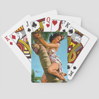 Baraja De Cartas Anclaje del árbol de coco