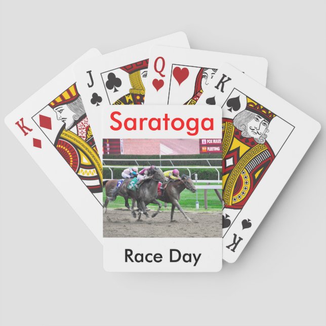 Baraja De Cartas And They're off at Saratoga (Reverso)