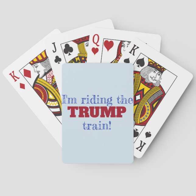 Baraja De Cartas ¡Anda el tren TRUMP! (Reverso)