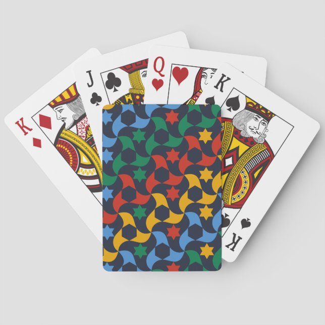 Baraja De Cartas Andalusian Tiles 12 (Alhambra Palace, Granada) (Reverso)