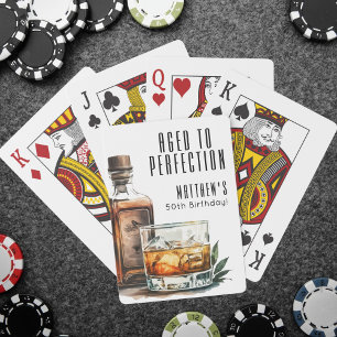 Baraja De Cartas Añejado a la Perfección Whisky de Cumpleaños para 