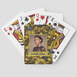 Baraja De Cartas Anémonas Inspiradas Cumpleaños 40 Personalizado