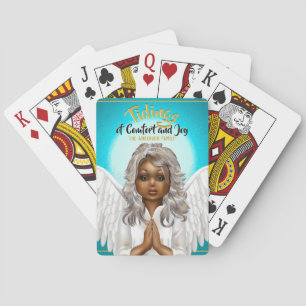 Baraja De Cartas Ángel de oración afroamericano