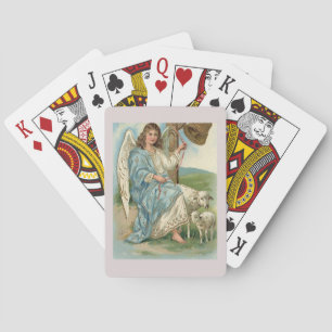Baraja De Cartas Ángel Hermoso Y Campana Dorada