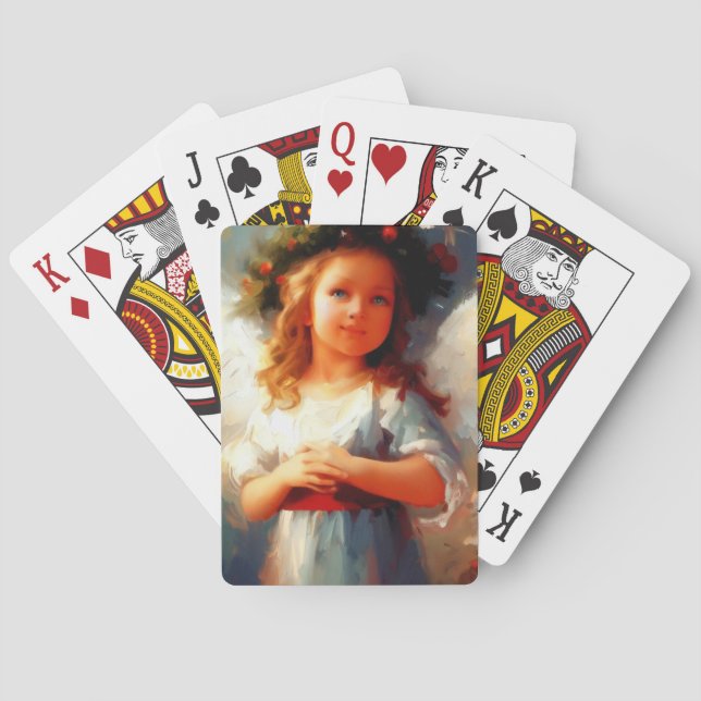 Baraja De Cartas Ángel navidades (1) (Reverso)