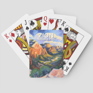 Baraja De Cartas Angels Landing vibrante personalizado del Parque N