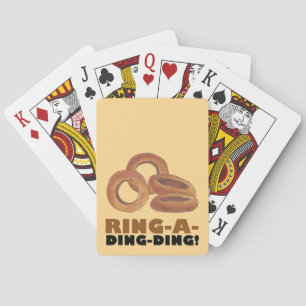 Baraja De Cartas Anillo de anillo de cebolla de Ring-A-Ding Anillos
