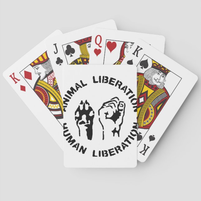 Baraja De Cartas Animal LIberation - Human Liberation (Reverso)