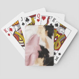 Baraja De Cartas Animal Piel de vaca negro de oro blanco rosado de 
