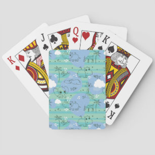 Baraja De Cartas Animales con agua
