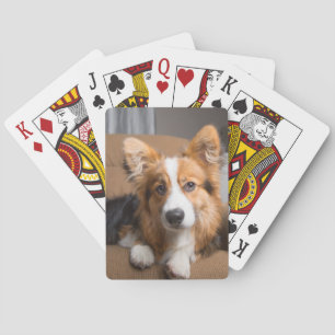 Baraja De Cartas Animales de bebé más afectados Corgi Puppy de pe