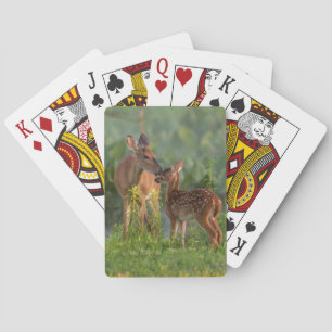 Baraja De Cartas Animales de bebé más afectados   Deer y bebé