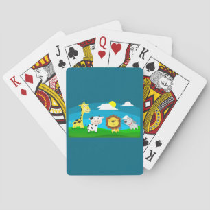 Baraja De Cartas Animales de dibujos animados      