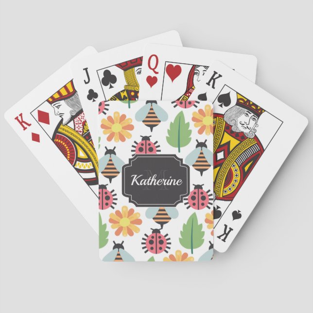 Baraja De Cartas Animales de los Jardínes (Reverso)