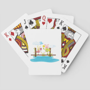 Baraja De Cartas Animales En Un Puente