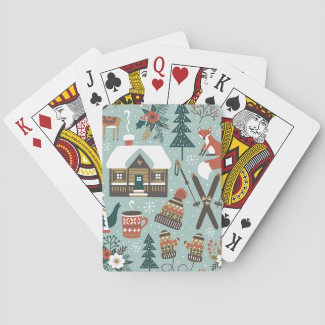 Baraja De Cartas Animales Forestales: Invernadero Sin Marea. (Reverso)