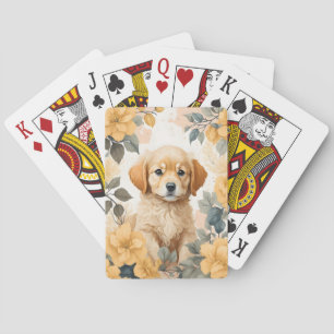 Baraja De Cartas Animales para bebés Cachorro de Golden Retriever