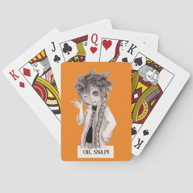 Baraja De Cartas Anime Guy O SNAP, Dibujo Original (Reverso)