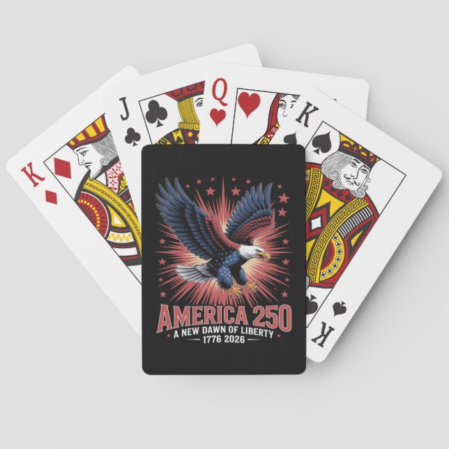 Baraja De Cartas Aniversario 250 de América (Reverso)