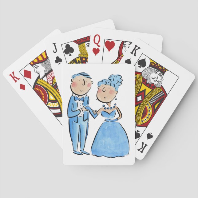 Baraja De Cartas Aniversario de Sapphire (Reverso)