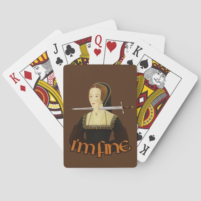 Baraja De Cartas Anne Boleyn - Estoy bien (Reverso)