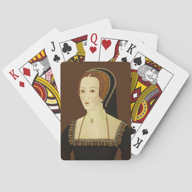 Baraja De Cartas Anne Boleyn - ilustracion histórico (Reverso)