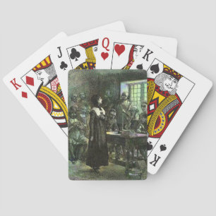 Baraja De Cartas Anne Hutchinson en juicio