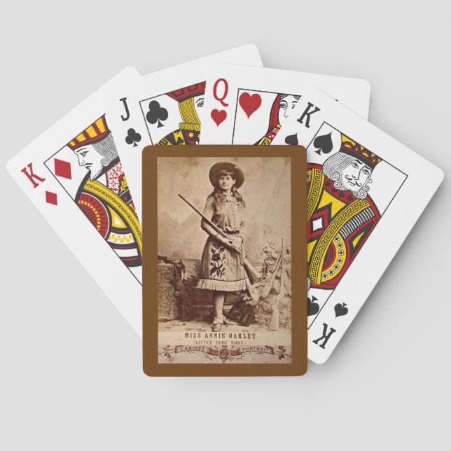 Baraja De Cartas Annie Oakley Sepia (Reverso)