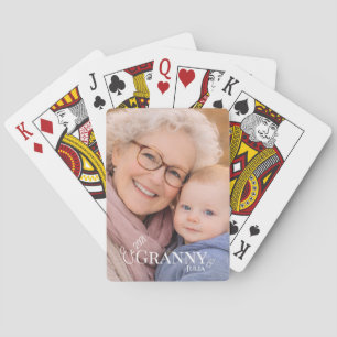 Baraja De Cartas Año de establecimiento de la foto de la abuela mod