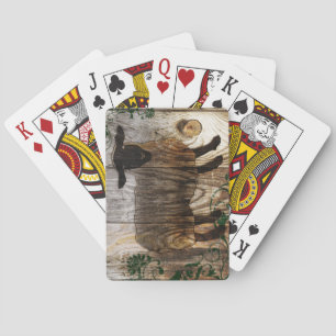 Baraja De Cartas año de la oveja de madera