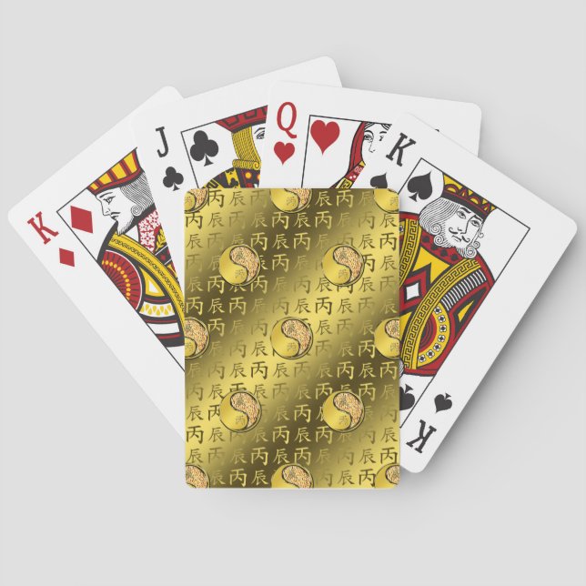 Baraja De Cartas Año del Dragón de Fuego (Reverso)