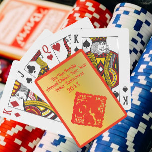 Baraja De Cartas Año Nuevo Chino festivo
