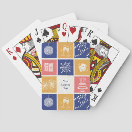 Baraja De Cartas Año Nuevo Colorido Moderno Personalizado Dibujado 