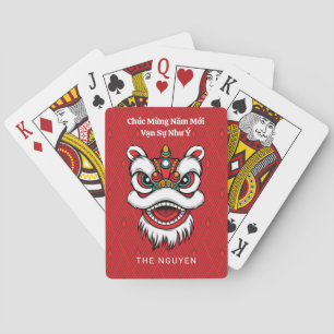 Baraja De Cartas Año Nuevo Lunar Vietnamita León