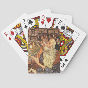 Baraja De Cartas Año Nuevo Tiempo de Padre Antiguo